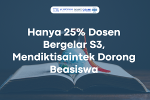 Hanya 25% Dosen Bergelar S3, Mendiktisaintek Dorong Beasiswa
