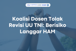 Koalisi Dosen Tolak Revisi UU TNI: Berisiko Langgar HAM